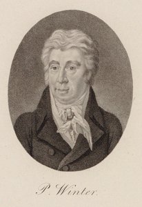 Retrato del compositor Peter von Winter 1754-1825, ca 1825 de Unbekannt
