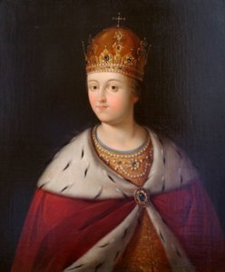 Retrato de la Regente Sofía Alexeyevna, primera mitad del siglo XIX