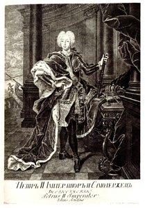 Retrato del Zar Pedro II de Rusia 1715-1730 de Unbekannt
