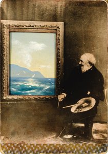 Retrato del artista Ivan Aivazovsky 1817-1900, 1889 de Unbekannt