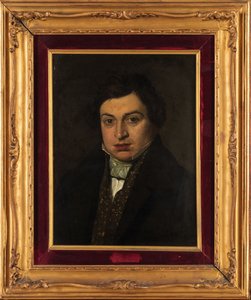 Retrato del compositor Gioachino Antonio Rossini 1792-1868 de Unbekannt