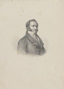 Retrato del compositor Gioachino Antonio Rossini 1792-1868, 1826 de Unbekannt