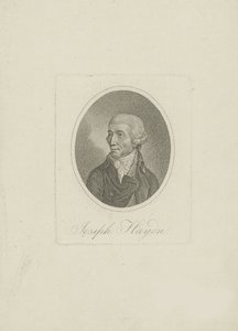 Retrato del compositor Joseph Haydn 1732-1809, 1800s de Unbekannt