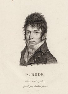 Retrato del compositor Pierre Jacques Joseph Rode de Unbekannt