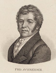 Retrato del organista y compositor Friedrich Schneider 1786-1853 de Unbekannt