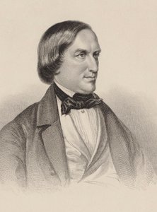Retrato del pianista y compositor Karl August Krebs 1804-1880