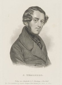 Retrato del pianista y compositor Sigismund Thalberg 1812-1871, c. 1850 de Unbekannt