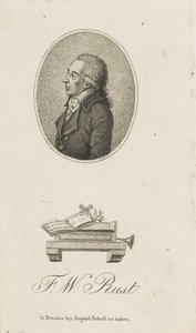 Retrato del violinista y compositor Friedrich Wilhelm Rust de Unbekannt