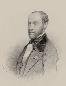 Retrato del violinista y compositor Henri Vieuxtemps 1820-1881, 1857 de Unbekannt