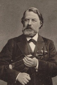 Retrato del violinista y compositor Joseph Joachim 1831-1907 de Unbekannt