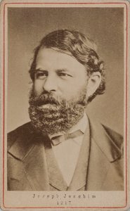 Retrato del violinista y compositor Joseph Joachim, 1870s de Unbekannt