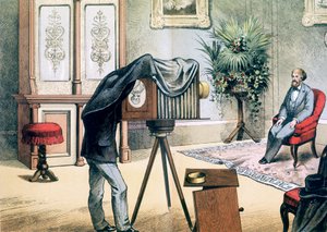 Estudio de fotógrafos de retratos, c1880 de Unbekannt