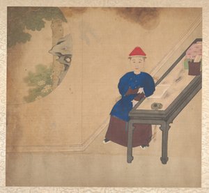 Retratos de miembros de una familia Manchú, mediados del siglo XIX de Unbekannt