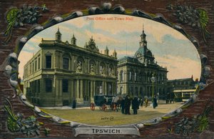 Oficina de Correos y Ayuntamiento, Ipswich, Suffolk, c. 1905 de Unbekannt