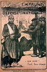 Póster en homenaje al esfuerzo de guerra, francés, Primera Guerra Mundial