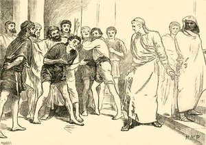 Posthumius en el teatro de Tarento, 1890 de Unbekannt