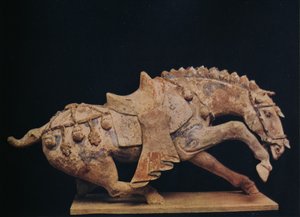 Figura de Cerámica de un Caballo - Dinastía Tang, c. siglo VII a X d.C., 1936 de Unbekannt