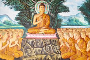 Monasterio Preah Prom Rath: Vida de Buda: Instruyendo a la asamblea de arahants de Unbekannt