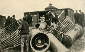 Preparativos para la Evacuación de Varsovia, Primera Guerra Mundial, 1915, c1920 de Unbekannt