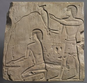 Sacerdotes realizando ritos funerarios, c. 667-647 a.C.