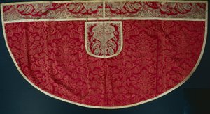 Capa roja de sacerdotes, Orphrey y capucha, finales de 1500 - principios de 1600 de Unbekannt