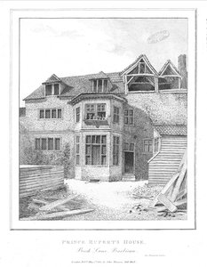 Casa del Príncipe Ruperto, Beech Lane, Barbican, 1800 de Unbekannt