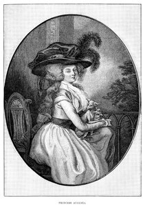 Princesa Augusta, segunda hija de Jorge III, siglo XIX de Unbekannt