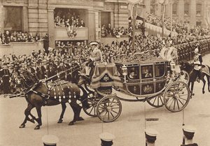 La princesa Isabel y su primo Lord Lascelles con la Princesa Real, 1937 de Unbekannt