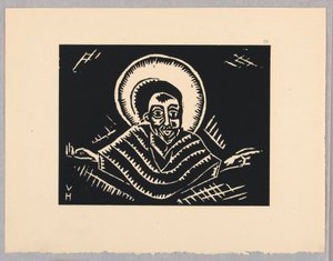 Estampa, Cristo en el Juicio Final, Cristo, Placa IX, Etiopía, o Cristo, Madonna y Santos, como los vi en las iluminaciones de antiguos códices etíopes Portafolio