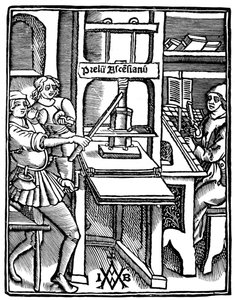 Prensa de imprenta, 1511, 1893 de Unbekannt