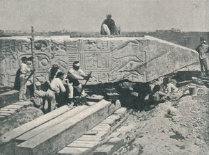 Levantando la aguja, para construir el marco debajo de ella, 1877, 1910