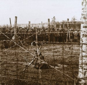 Prisioneros en Le Mort Homme, Colina del Hombre Muerto, norte de Francia, c1914-c1918 de Unbekannt