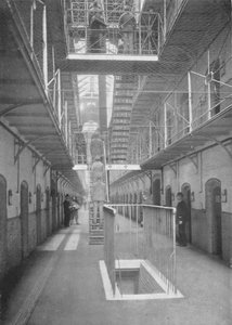 Prisioneros yendo a cenar, prisión de Wormwood Scrubs, Londres, c1903 de Unbekannt