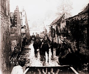 Prisioneros de guerra, Bucy-le-Long, norte de Francia, c. 1914-c. 1918
