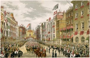 Procesión en el Strand, Westminster, Londres, 1863