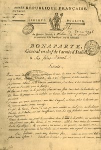 Proclamación de Napoleón a sus hermanos de armas, 20 de mayo de 1796