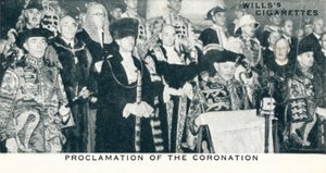 Proclamación de la coronación