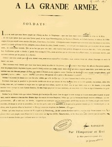Proclamación al ejército, 13 de octubre de 1805, 1921 de Unbekannt
