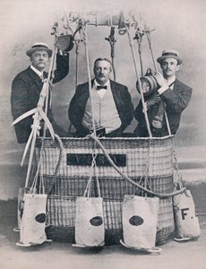 Profesor Huntingdon, Sr. Frank Hedges Butler y el Hon. C. S. Rolls, 1906