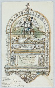 Proyecto para un epitafio en alto relieve de Unbekannt