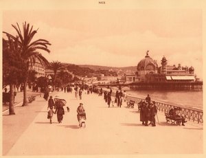 Promenade des Anglais y el Jetty Palace, Niza, 1930 de Unbekannt