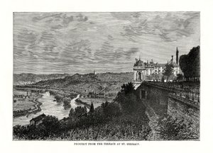 Vista desde la Terraza en St Germain, Francia, 1879 de Unbekannt