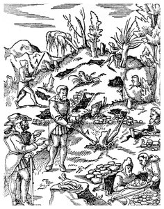 Prospección de metales, 1556 de Unbekannt