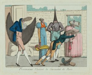 Provinciaux visitant les curiosités de Paris de Unbekannt