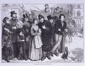 Testigos públicos del eclipse solar, Londres, c. 1870 de Unbekannt