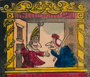 Punch y Judy, finales del siglo XVIII-principios del siglo XIX de Unbekannt
