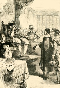 Puritanos ante James I, c1600, 1890