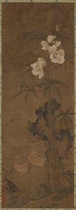 Codorniz y flores, dinastía Yuan o Ming, siglo XIV de Unbekannt