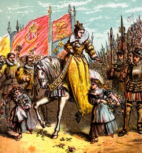 Accesión de la Reina Isabel, 1558, c. 1850 de Unbekannt