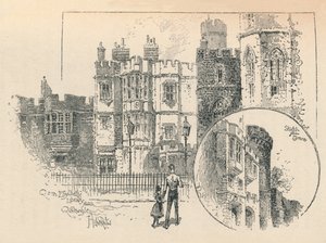Biblioteca de la Reina Isabel. Boceto desde la Terraza Norte, 1895 de Unbekannt